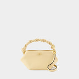 Sac À Bandoulière Ganni Bou Mini - Ganni - Cuir - Beige