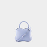Sac À Bandoulière Butterfly Small - Ganni - Cuir - Bleu