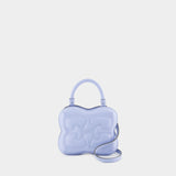 Sac À Bandoulière Butterfly Small - Ganni - Cuir - Bleu