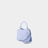 Sac À Bandoulière Butterfly Small - Ganni - Cuir - Bleu