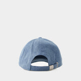 Casquette à Logo - Ganni - Coton - Denim