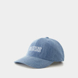 Casquette à Logo - Ganni - Coton - Denim