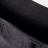 Tote Bag Easy Large - Ganni - Coton - Noir