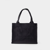 Tote Bag Easy Large - Ganni - Coton - Noir