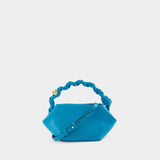 Sac À Bandoulière Ganni Bou Mini - Ganni - Cuir - Bleu