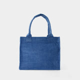 Tote Bag Easy Large - Ganni - Coton - Denim
