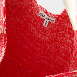 Cabas Crochet Frill - Ganni - Coton - Rose