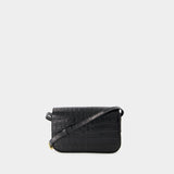 Sac Classique Flap - Chylak - Cuir - Noir Brillant Croco