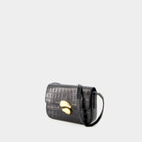 Sac Classique Flap - Chylak - Cuir - Noir Brillant Croco