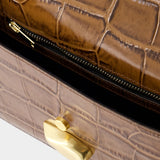 Sac Classique Flap - Chylak - Cuir - Marron Brillant Croco