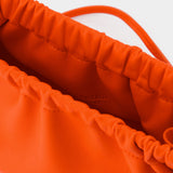 Sac Porté Épaule Bar Mini en Cuir Vegan Orange