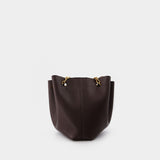 Sac Seau Gather Bucket en Cuir Vegan Marron