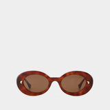Lunettes Giva - Nanushka - Acétate - Marron