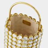 Sac Pirouette en Cristaux Blancs