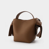 Sac Musubi Mini en Cuir Marron