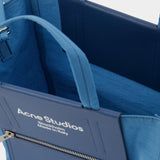 Tote Bag - Acne Studios - Cuir - Bleu Poudré/Bleu