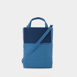 Tote Bag - Acne Studios - Cuir - Bleu Poudré/Bleu