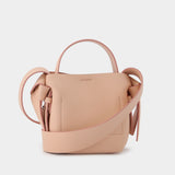 Sac Musubi Micro en Cuir Rose