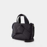 Sac Cabas Musubi Micro en Cuir Noir