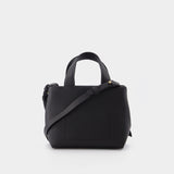 Sac Cabas Musubi Micro en Cuir Noir