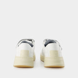 Sneakers Bolzter Patchwork - Acne Studios - Cuir - Multi Gris