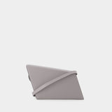 Sac à bandoulière Distorted - Acne Studios - Cuir - Gris Clair