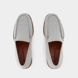 Mocassins - Acne Studios - Cuir - Bleu Delavé