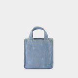 Tote Bag Logo Mini - Acne Studios - Denim - Bleu