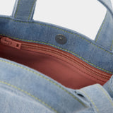 Tote Bag Logo Mini - Acne Studios - Denim - Bleu