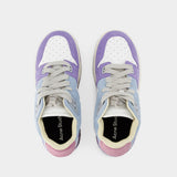 Sneakers Low Preppy - Acne Studios - Cuir - Bleu/Blanc