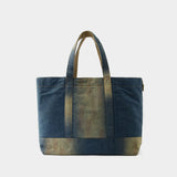 Cabas Fn-Ux - Acne Studios - Nylon - Bleu Clair/Beige