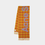 Echarpe Veda - Acne Studios - Laine - Orange/Violet