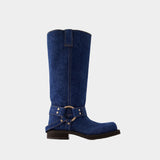 Bottes Balius - Acne Studios - Toile - Bleu