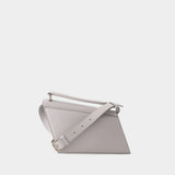Sac à Bandoulière Distortion Mini - Acne Studios - Cuir - Gris Clair