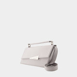 Sac à Bandoulière Distortion Mini - Acne Studios - Cuir - Gris Clair