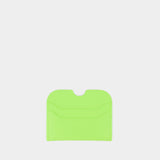 Porte Carte Elmas Large S - Acne Studios - Cuir - Lime Green