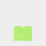 Porte Carte Elmas Large S - Acne Studios - Cuir - Lime Green