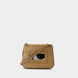 Sac à Bandoulière Platt Crackle - Acne Studios - Cuir - Beige Foncé