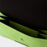 Sac à Bandoulière Platt Crackle - Acne Studios - Cuir - Vert Citron