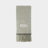 Écharpe Vally Solid - Acne Studios - Laine - Beige/Gris