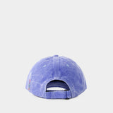 Casquette Cunov Canvas Distressed - Acne Studios - Coton - Powder Bleu