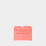 Porte-Carte Elmas Large S - Acne Studios - Cuir - Rose Électrique