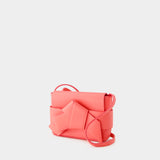 Wallet On Chain Musubi - Acne Studios - Cuir - Rose Électrique