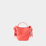 Sac À Bandoulière Musubi Micro - Acne Studios - Cuir - Rose Électrique