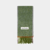Écharpe Vally Solid - Acne Studios - Laine - Vert