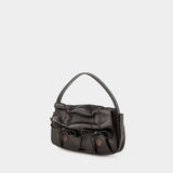 Sac Hobo Atroska Micro - Acne Studios - Cuir - Marron Foncé