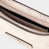 Sac Hobo Platt Micro Crackle - Acne Studios - Cuir - Rose Pastel