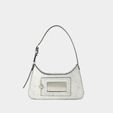 Sac Hobo Platt Micro Crackle - Acne Studios - Cuir - Blanc