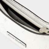 Sac Hobo Platt Micro Crackle - Acne Studios - Cuir - Blanc