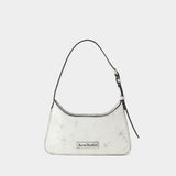Sac Hobo Platt Micro Crackle - Acne Studios - Cuir - Blanc